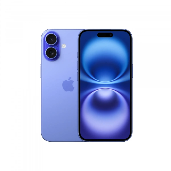 Смартфон Apple iPhone 16 128 ГБ Nano Sim + eSIM, цвет: ультрамарин (Ultramarine)