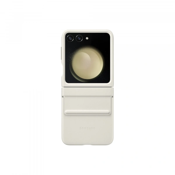 Чехол Samsung Flap Eco-Leather Case для Z Flip5 цвет: кремовый (Cream)