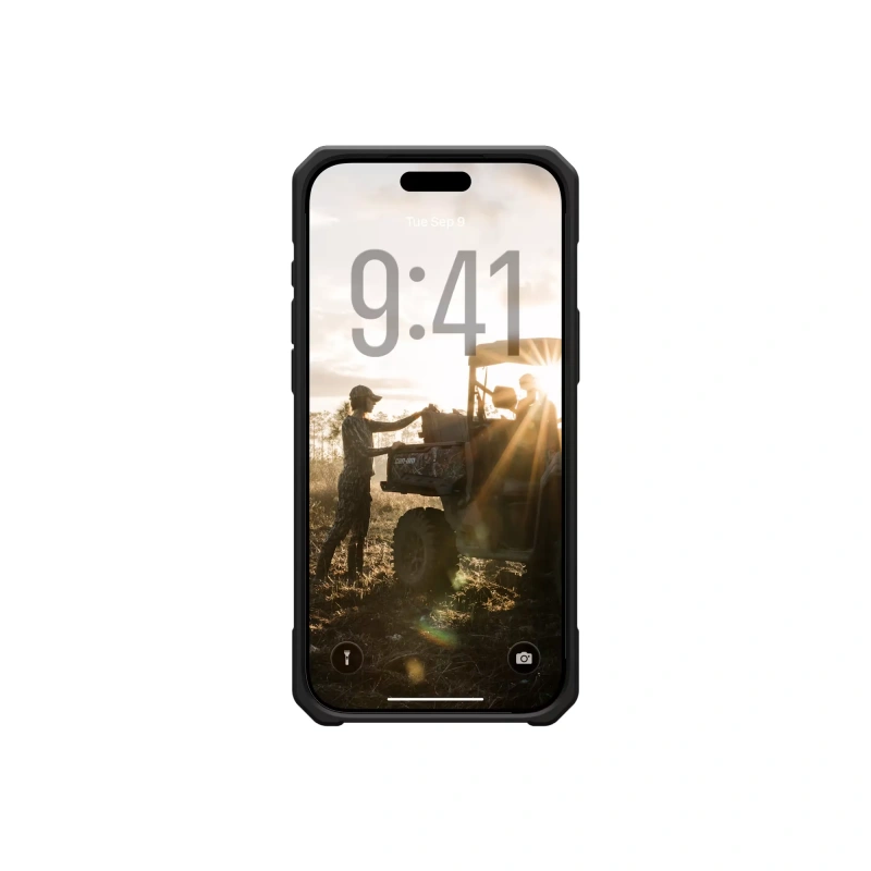 Чехол UAG Monarch Pro с поддержкой MagSafe для iPhone 17 Pro цвет: черный кевлар (Kevlar Black)