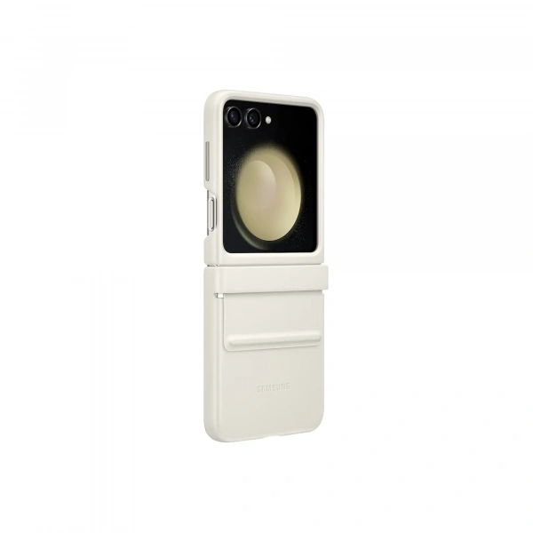 Чехол Samsung Flap Eco-Leather Case для Z Flip5 цвет: кремовый (Cream)