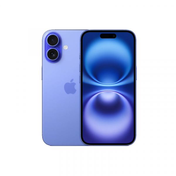 Смартфон Apple iPhone 16 128 ГБ Nano Sim + eSIM, цвет: ультрамарин (Ultramarine)