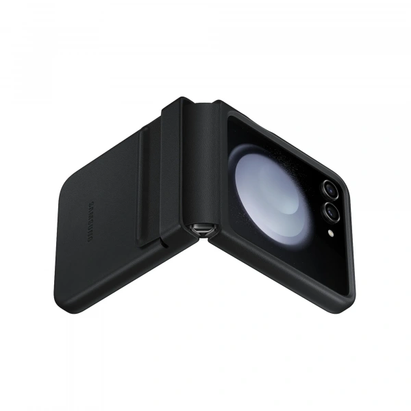 Чехол Samsung Flap Eco-Leather Case для Z Flip5 цвет: Чёрный (Black)
