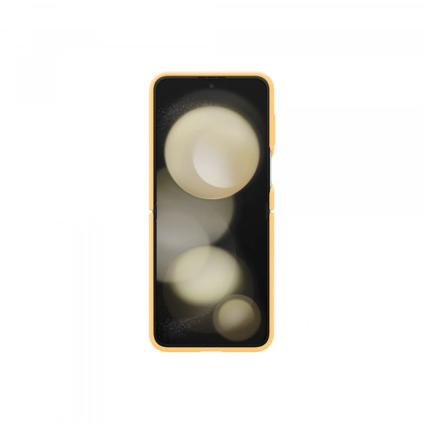 Чехол Samsung Silicone Case with Ring для Z Flip5 цвет: абрикосовый (Apricot)